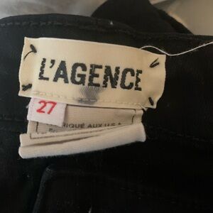 2 pairs of L’agence black jeans - one size 26 & one 27